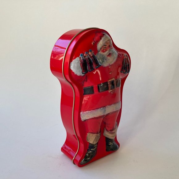 VTG Coca Cola Santa Claus 6.5" H Tin (No Cards) Coca Cola Christmas Collectible - Picture 6 of 16
